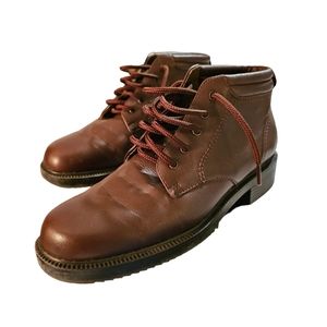 Danexx Vintage Women's Empress Leather Ankle Lace-up Boots Sz 5.5 Brown